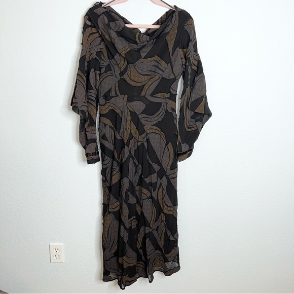 Zara Dress Women Small Limited Edition Studio Store Collection Maxi Midi E - Picture 3 of 16